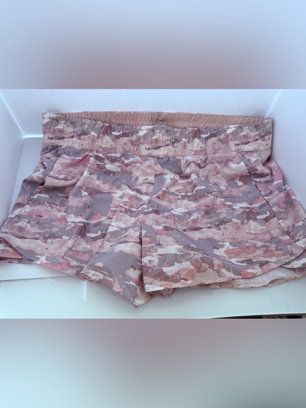 Agua Women’s Running Shorts- camouflage- lined- Size XXL